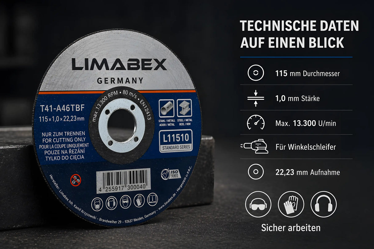 115 x 1_0 mm Technische Daten