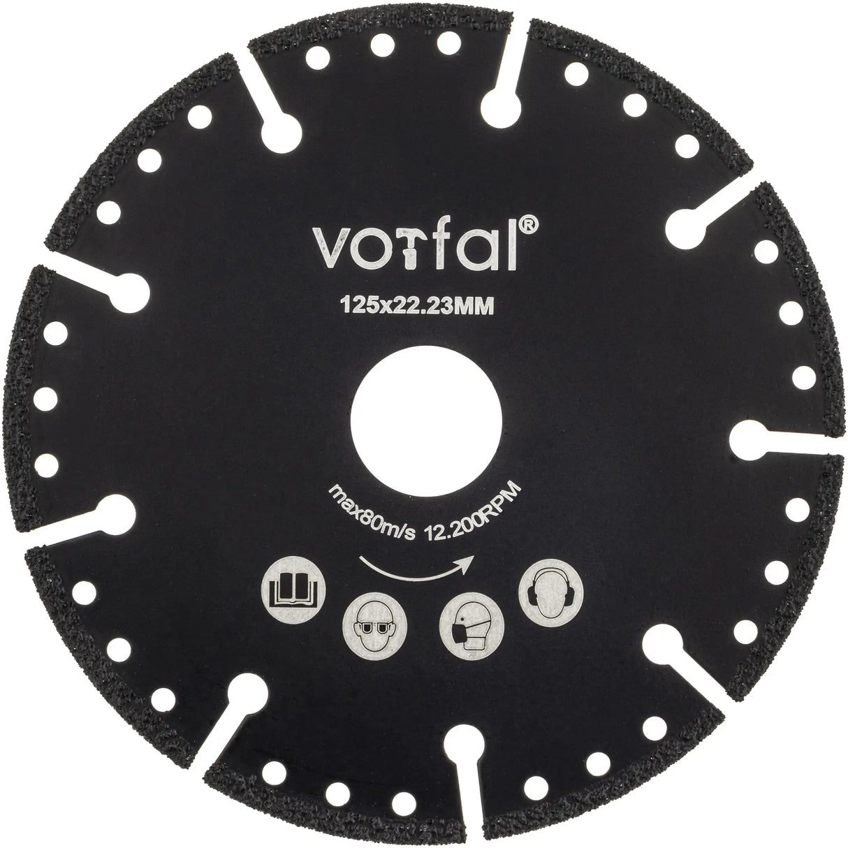 Diamond cutting disc 125 mm all-rounder for concrete, metal, tiles all-purpose cutter
