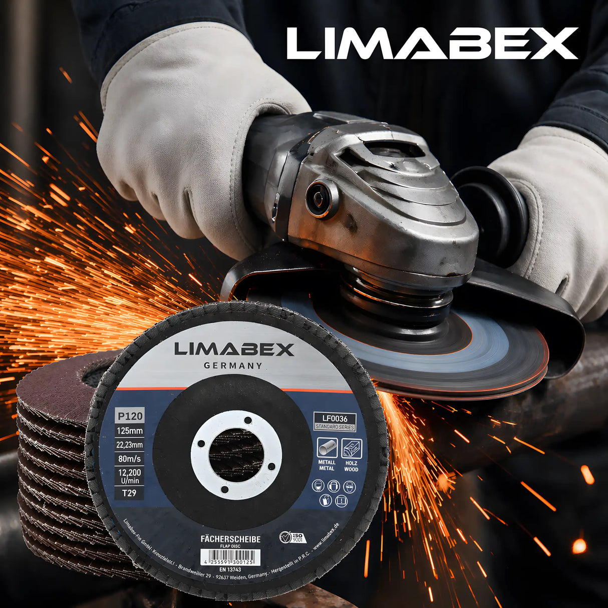 Flap Discs 125 mm P36 Metal Steel Wood