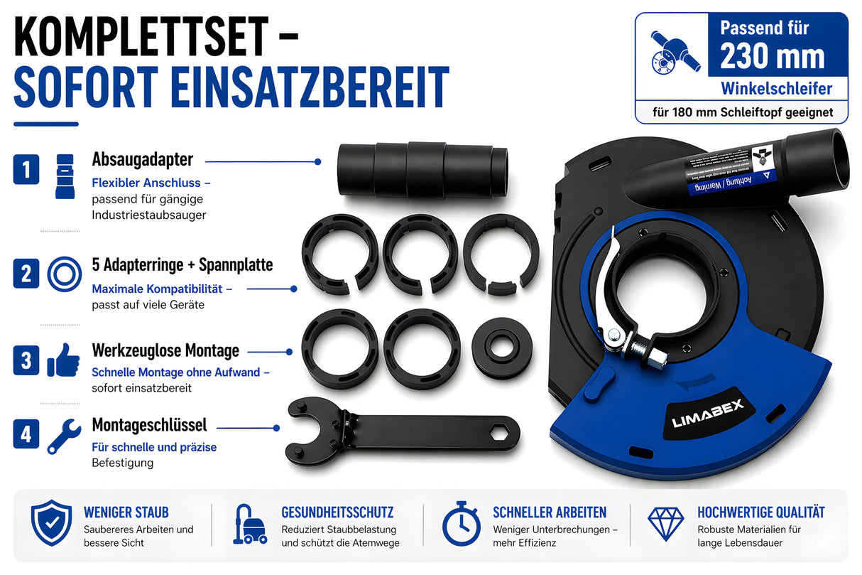 Kompletset Absaughaube 230mm