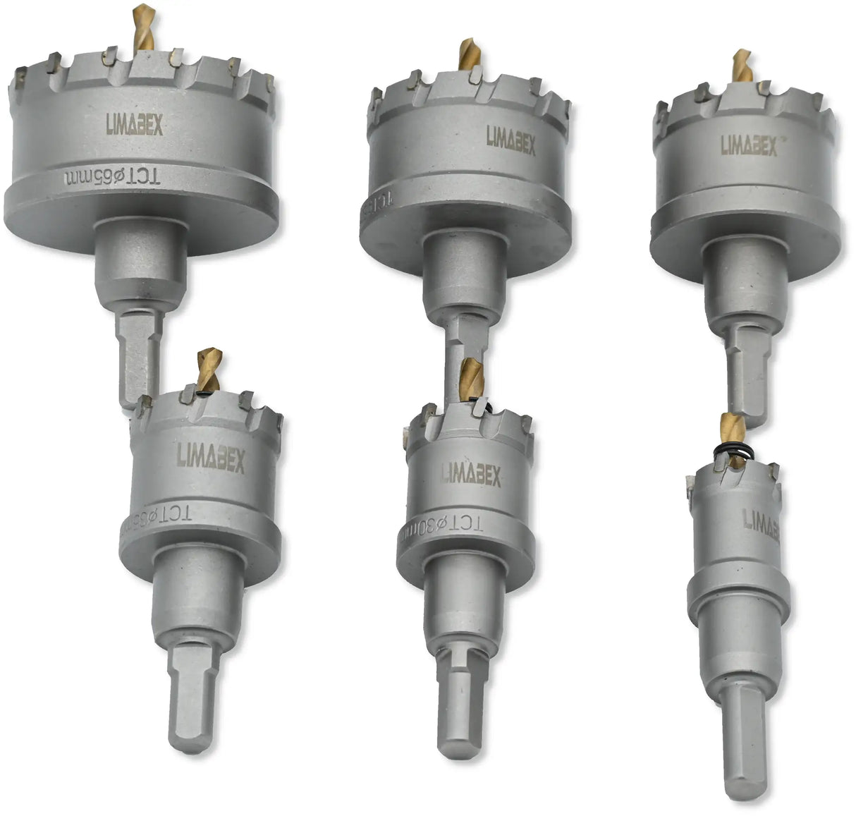 Kreisschneider Satz 6-tlg. 22–65 mm Hartmetall Lochsägen Metall PRO Series
