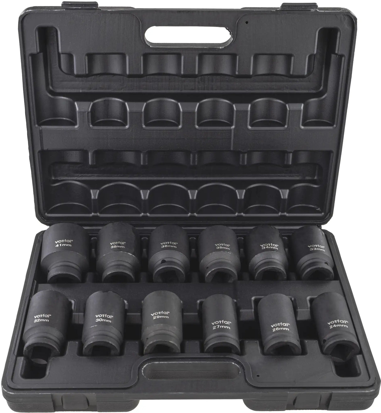 Schlagschrauber Nüsse 3/4" 24 - 41 mm 12 tlg. Satz Steckschlüssel Kraftnuss Cr-Mo