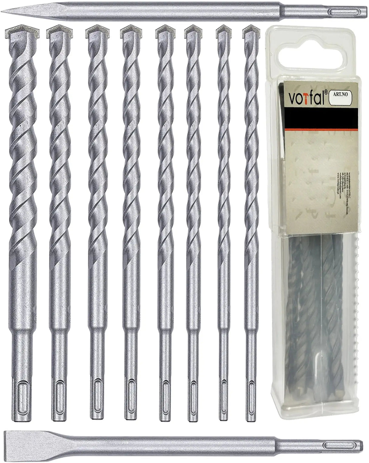 10tlg Betonbohrer SDS Plus Meißel Set Bohrer 5 - 16 mm Steinbohrer Spitze
