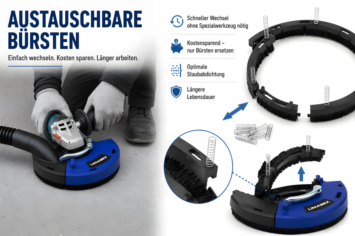 Absaughaube Ersatzbuersten austausch