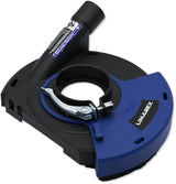 Dust extraction shroud for angle grinders 180 / 230 mm with spring and brush rim