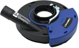 Dust extraction shroud for angle grinders 180 / 230 mm with spring and brush rim
