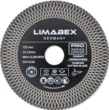 Diamanttrennscheibe 125 mm 2-in-1 – Schneiden Entgraten Granit Fliesen Keramik PRO Series