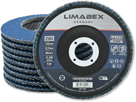 LIMABEX Fächerscheibe Z80 Metall Stahl Edelstahl – PRO Series