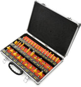 Fräsersatz Set 8 mm HSS Oberfräse Holzfräser 35 Tlg Nutfräser Fräser Abrundfräser
