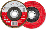 Ceramic fan discs 125 mm P40 Metal louvre discs Steel Stainless steel