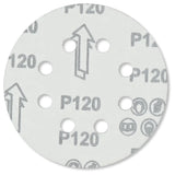 Exzenter-Schleifscheiben 125 mm P120 Klett mit 8 Loch Holz Metall Stahl