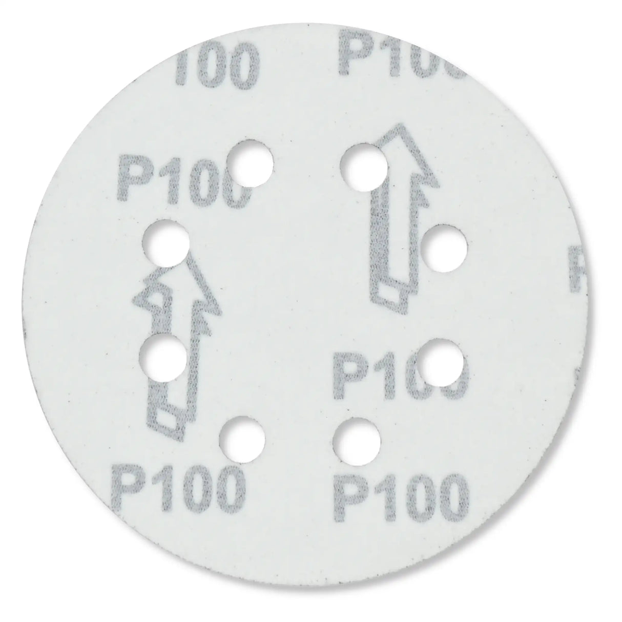 Exzenter-Schleifscheiben 125 mm P100 Klett mit 8 Loch Holz Metall Stahl