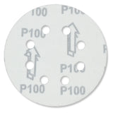 Exzenter-Schleifscheiben 125 mm P100 Klett mit 8 Loch Holz Metall Stahl