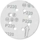 Exzenter-Schleifscheiben 125 mm P220 Klett mit 8 Loch Holz Metall Stahl