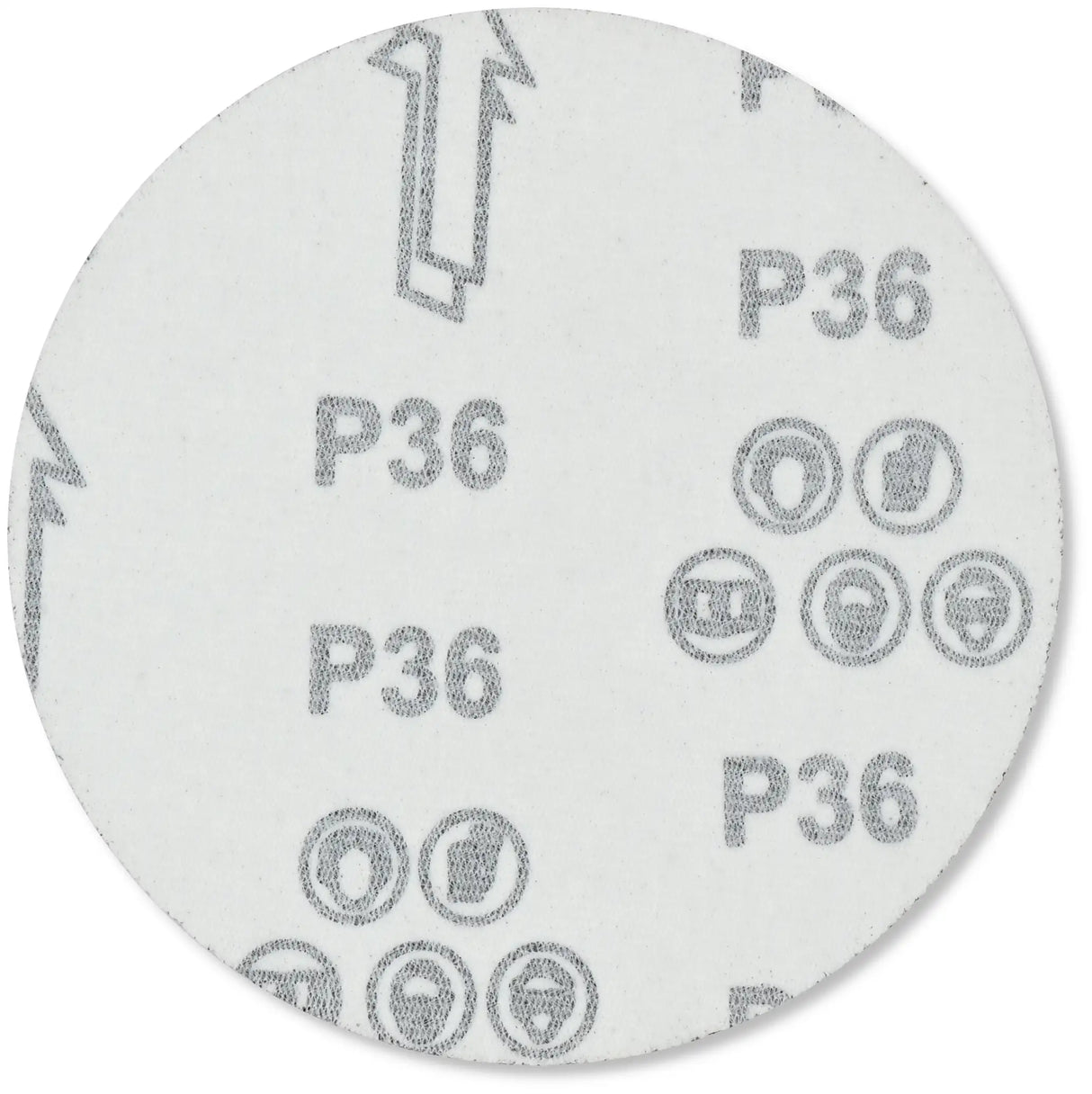 Exzenter-Schleifscheiben 125 mm P36 Klett ohne Loch Metall Holz Stahl