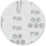 Exzenter-Schleifscheiben 125 mm P36 Klett ohne Loch Metall Holz Stahl