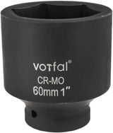 Kraft Schlagschraubernuss 1" Stecknuss Lang 55 - 105 mm CR-MO 6-Kant