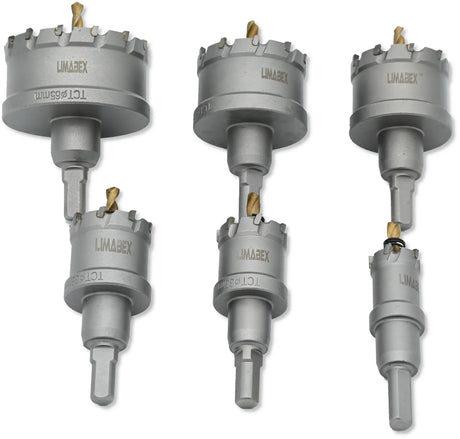 Kreisschneider Satz 6-tlg. 22–65 mm Hartmetall Lochsägen Metall PRO Series