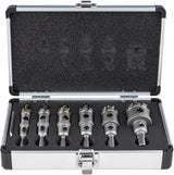 TCT Lochsäge 6-tlg. Kreisschneider 16 - 35 mm Bohrkronen Set Hartmetall Metall Edelstahl