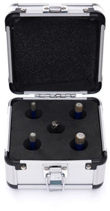 Diamant Bohrkronen Set M14 Diamantbohrer 5tlg Koffer Fliesenbohrer 6 - 12 mm Keramik Fliesen