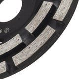 Absaughaube für Winkelschleifer + 2x PREMIUM Diamantschleiftopf 125 mm Beton Turbo Segment Stein Estrich