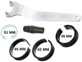 Absaughaube Winkelschleifer + 2 x Diamantschleiftopf 125 mm Turbo Segment