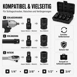 Schlagschrauber Impact Adapter Set vielseitig