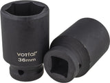 Schlagschrauber Nüsse 3/4" 24 - 41 mm 12 tlg. Satz Steckschlüssel Kraftnuss Cr-Mo