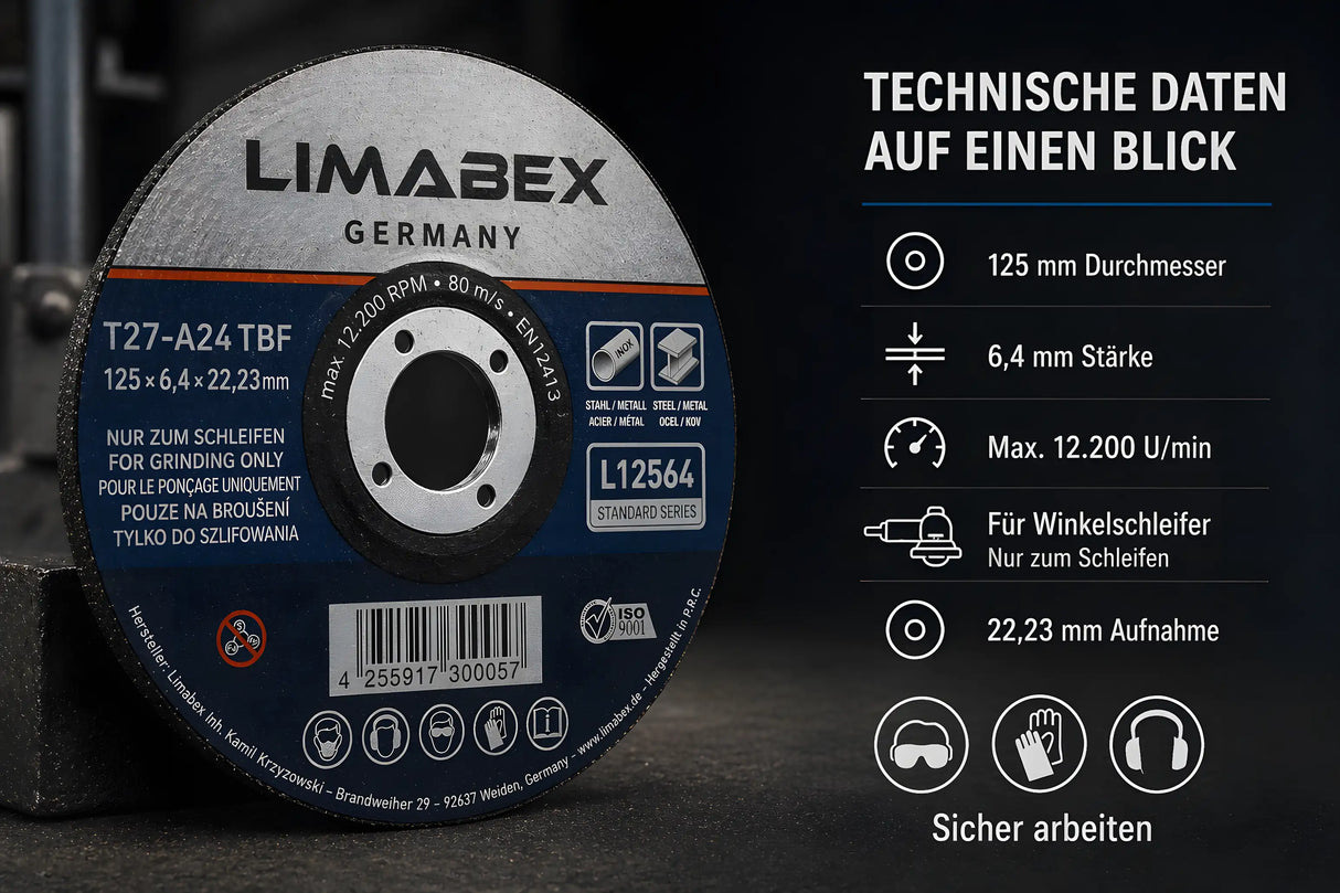Schruppscheiben Technische daten