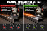Schruppscheiben Maximalabtrag