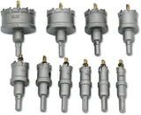 TCT Kreisschneider Satz 10-tlg. 16–60 mm Hartmetall Lochsägen Metall PRO